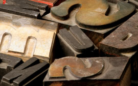 old typesetting photo